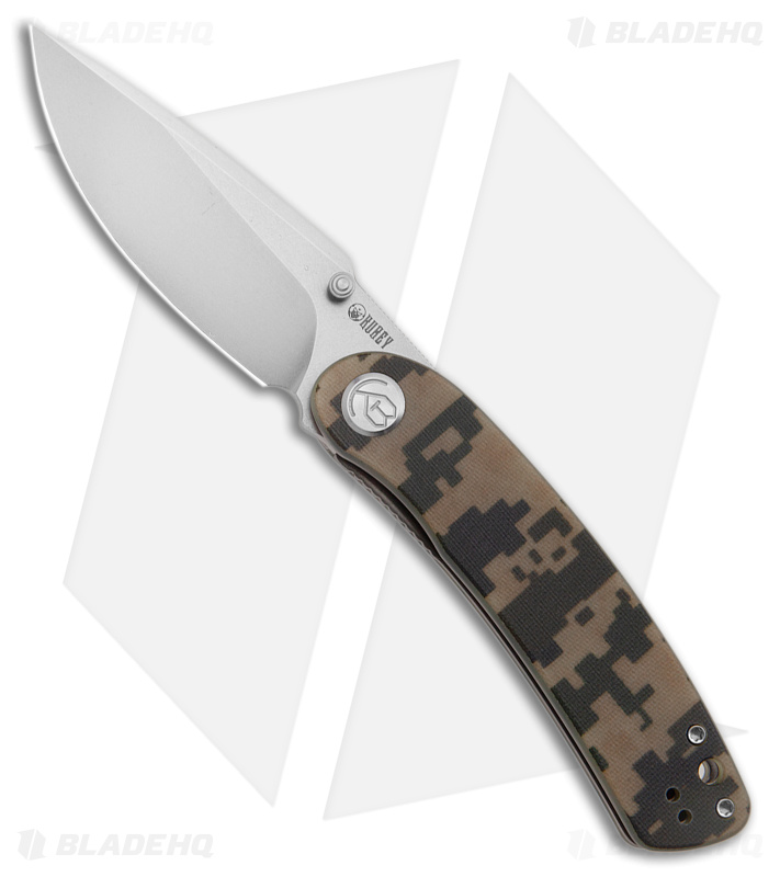 Kubey Momentum Liner Lock Knife Camo G-10 (3.4" Bead Blast) KU344D