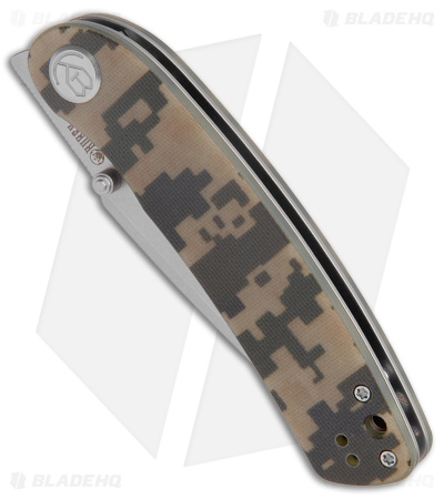 Kubey Momentum Liner Lock Knife Camo G-10 (3.4" Bead Blast) KU344D
