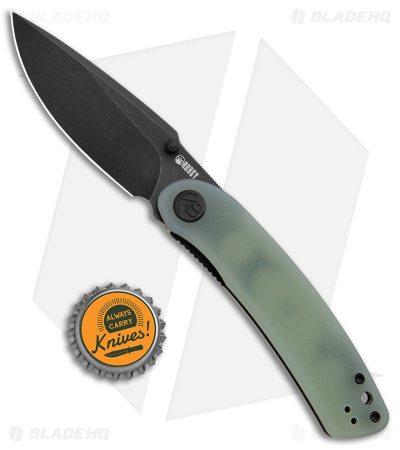 Kubey Momentum Knife Green G-10 KU344C - Blade HQ