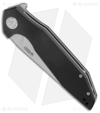 Kubey Nova Liner Lock Knife Black G-10 KU117A - Blade HQ