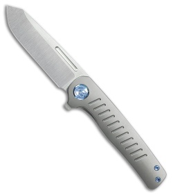 Kubey Knives Steelhead Liner Lock Knife Titanium (3.2" Satin)