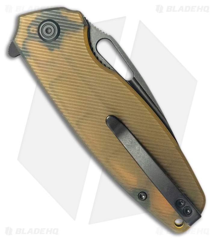 Kubey Tityus Liner Lock Knife Ultem (3.4" Black SW)