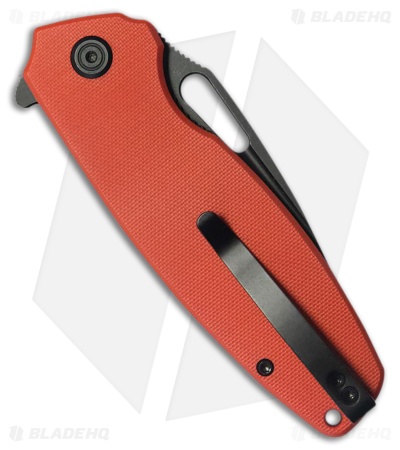 Kubey Tityus Liner Lock Knife Red G-10 (3.4" Black SW)