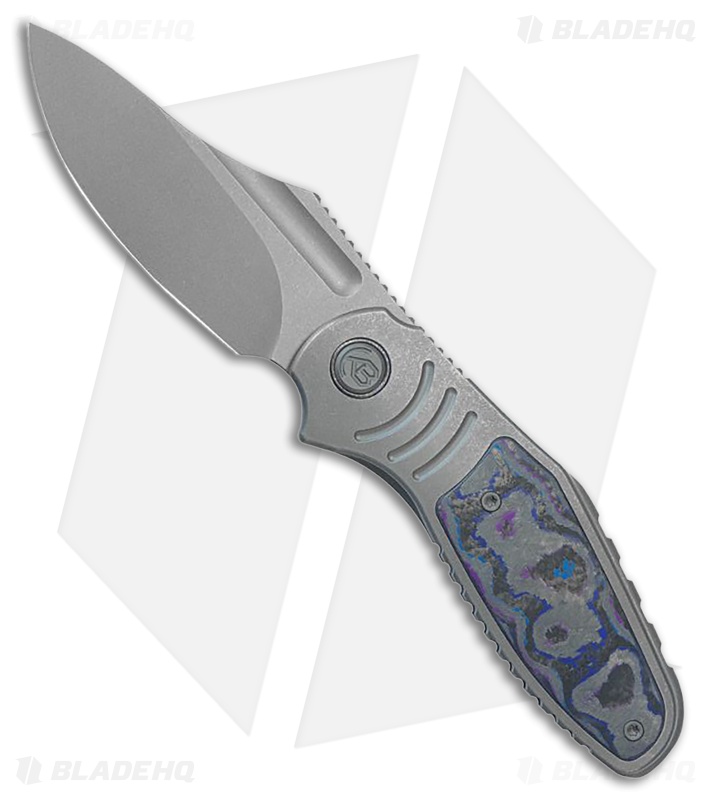 k-mama Kubey Stroller Frame Lock Knife Ti/Blue Camo CF SW