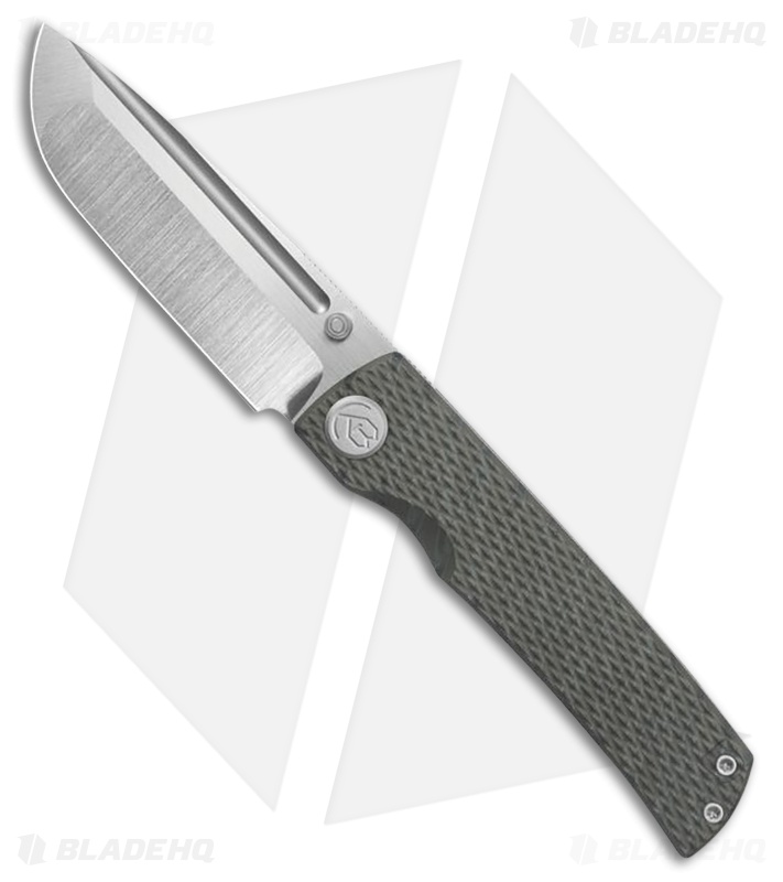 Kubey Knives Mosquito Frame Lock Knife Flamed Titanium Satin
