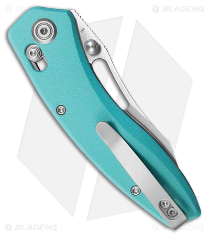 ★みき　断捨離中‼️★Tiffany & Co.★SVインフィニティーNC Kubey Knives Caiman Knife Tiffany Blue G-10 Satin