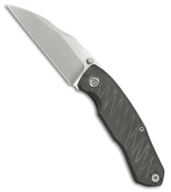 KB Knives Mantra Frame Lock Knife Flame Titanium (3.4" Silver Bead Blast)