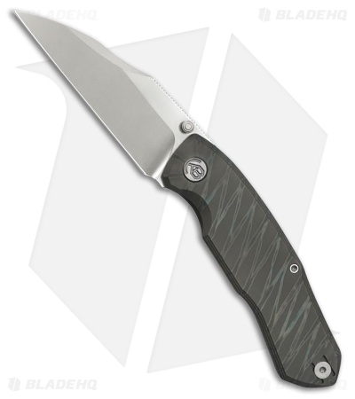 KB Knives Mantra Frame Lock Knife Flame Titanium (3.4" Silver Bead Blast)