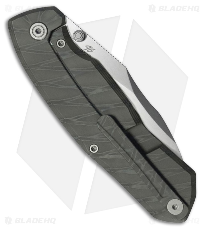 KB Knives Mantra Frame Lock Knife Flame Titanium (3.4" Silver Bead Blast)