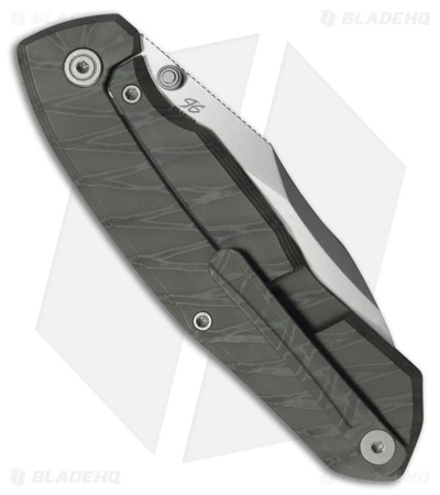 KB Knives Mantra Frame Lock Knife Flame Titanium (3.4" Silver Bead Blast)