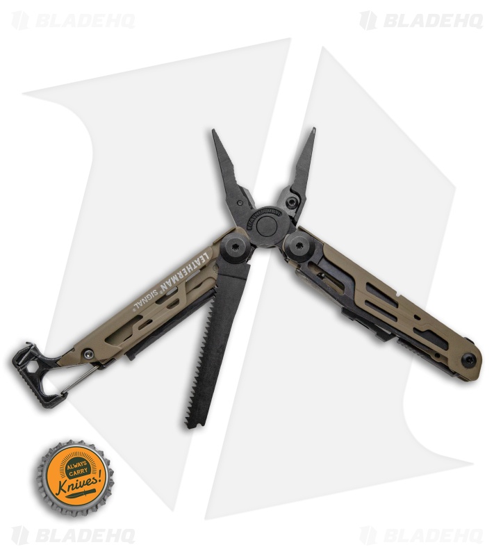 Leatherman Signal Coyote Tan | Survival Multi-Tool | 19-in-1