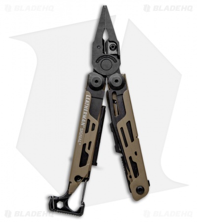 Leatherman Signal Coyote Tan | Survival Multi-Tool | 19-in-1