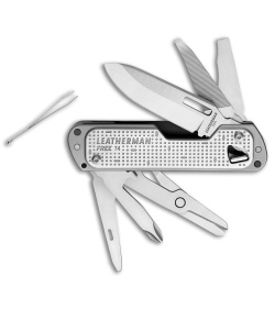 Leatherman Skeletool Knife KBx Silver navaja parcialmente dentada