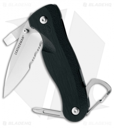 Leatherman Crater C33TX Folding Knife Multi-Tool (2.625" Bead Blast Serr) 860221