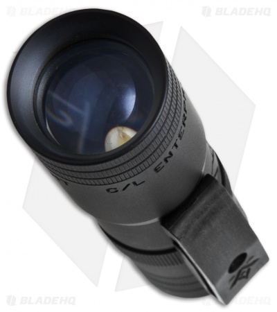 LensLight Mini Black Dual-Output Flashlight Smooth Bezel (Default