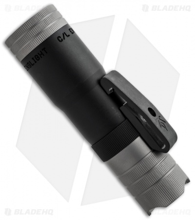 LensLight Mini Black Ti Dual-Output Flashlight w/ Ti Tailstand & Smooth Bezel