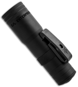 LensLight Mini Black Dual-Output Flashlight w/ Smooth Bezel