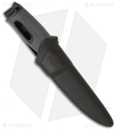 Light My Fire Morakniv Swedish FireKnife Black w/ Fire Starter (3.75" Satin)