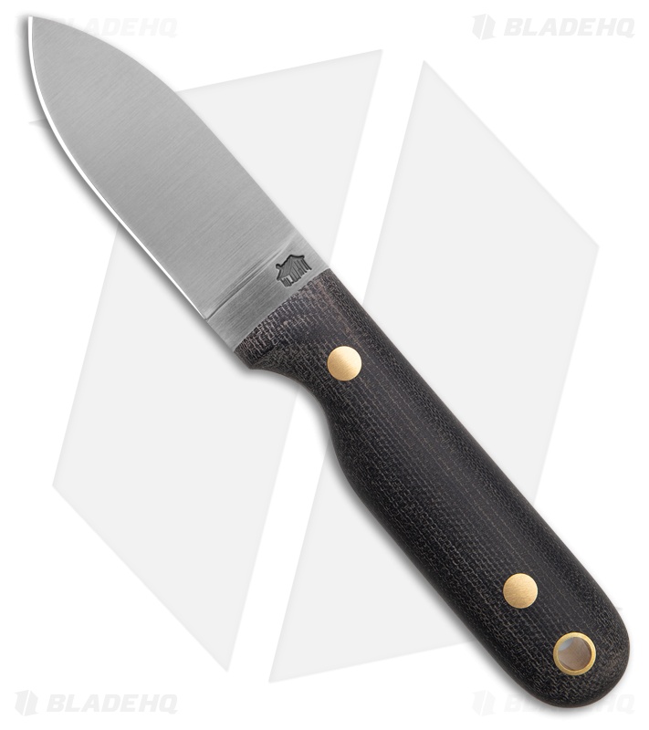 LT Wright Knives Bushbaby A2 Black Micarta (2.87" Satin)