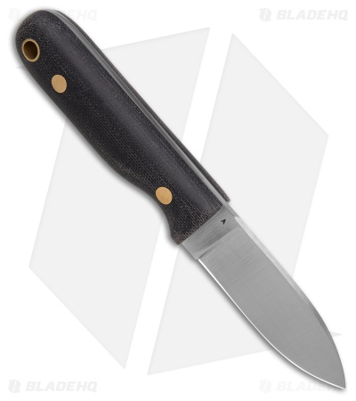LT Wright Knives Bushbaby A2 Black Micarta (2.87" Satin)