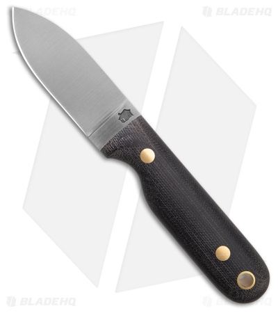 LT Wright Knives Bushbaby A2 Black Micarta (2.87" Satin)
