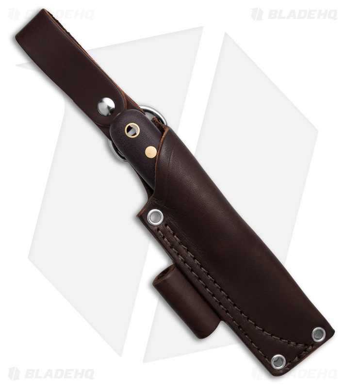 LT Wright Knives Bushbaby A2 Flat Double Red Micarta (2.87" Satin)