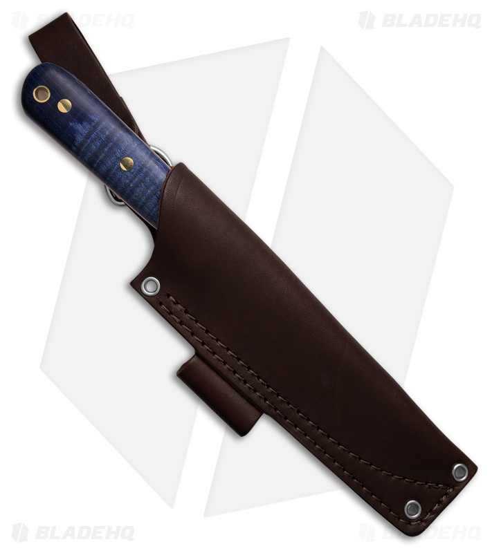 LT Wright Knives Genesis Scandi Fixed Blade Knife Blue Maple
