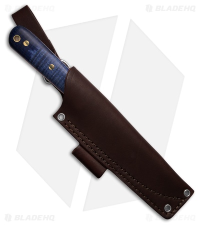 LT Wright Knives Genesis Scandi Fixed Blade Knife Blue Maple (4.25" Satin)