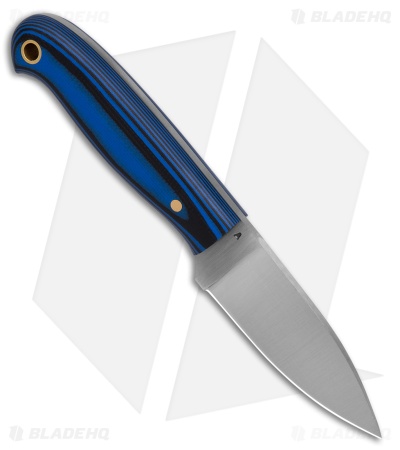 LT Wright Knives Patriot Fixed Blade Knife Matte Black/Blue G-10 (2.5" Satin)