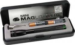 Mag-Lite Mini Maglite 2 AAA Cell Green LED Flashlight Black (111 Lumens)