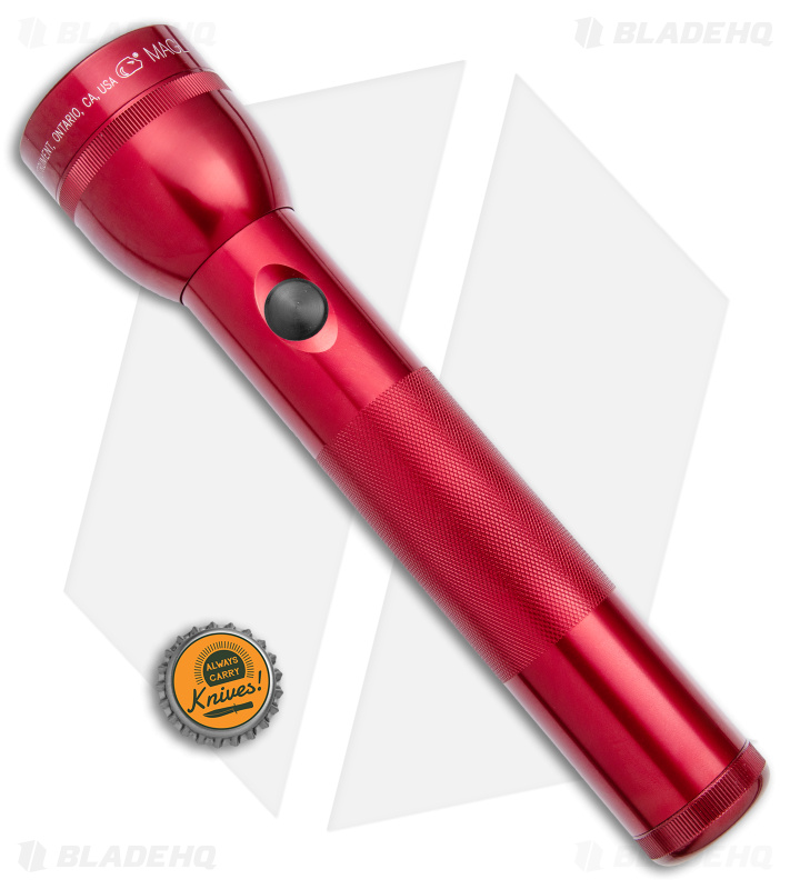 Mag-Lite LED Flashlight 2 D-Cell Red (168 Lumens) - Blade HQ