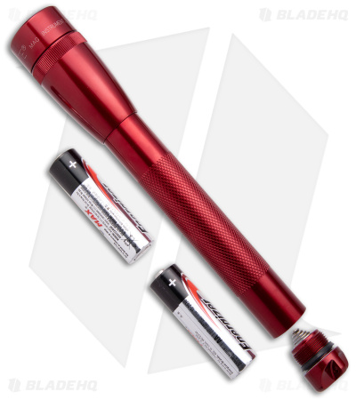 Mag-Lite Mini Maglite 2 AA Cell LED Flashlight Red (127 Lumens) w/ Belt Holster
