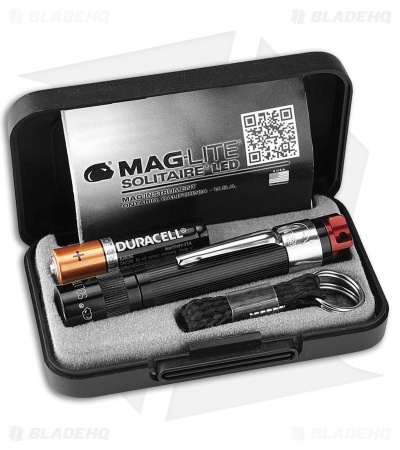 Mag-Lite Solitaire Red LED Flashlight 1 AAA Cell Black (47 Lumens)