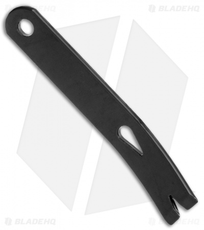 Black Stainless Steel Curved Micro Widgy Pry Bar (3")