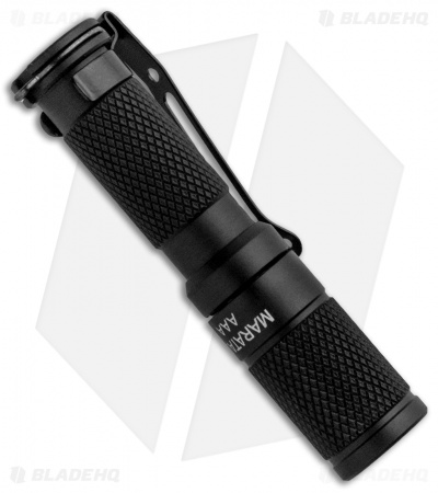 Maratac Black Anodized Aluminum AAA Flashlight Rev 5 Nichia 219 (145 Lumens)