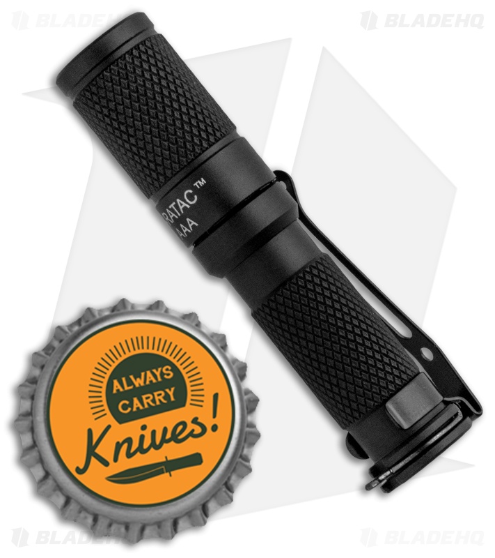 Maratac Black Anodized Aluminum AAA Flashlight Rev 5 Nichia 219