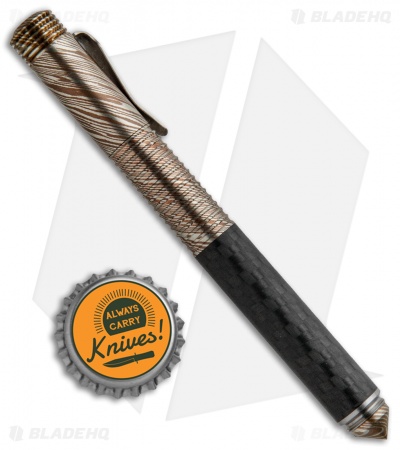 筆記具 Matthew Martin 400 Series Bronze Carbon Matthew Martin 400BCF Tactical Click Pen - KnifeArt.com