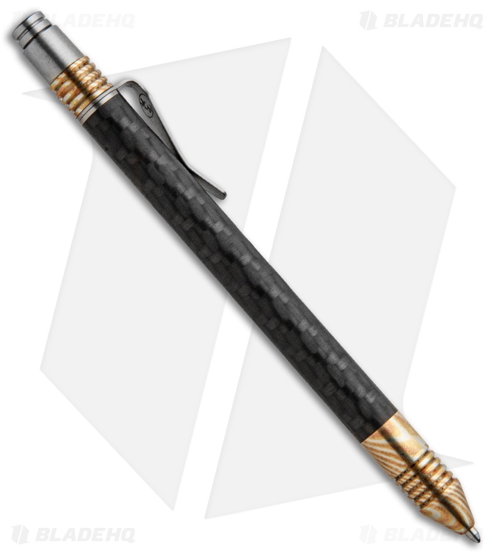 Matthew Martin 375 Series Click Pen (Mokume/Carbon Fiber) 375CF2MG