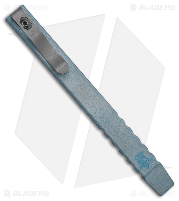 Maverick Customs 5.25" Slim Ti Pocket Pry Bar Tool - Milled Blue