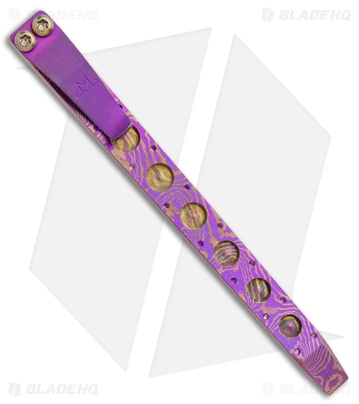 Maverick Customs 4.5" Moku-Ti Pocket Pry Bar Tool - Slim Purple