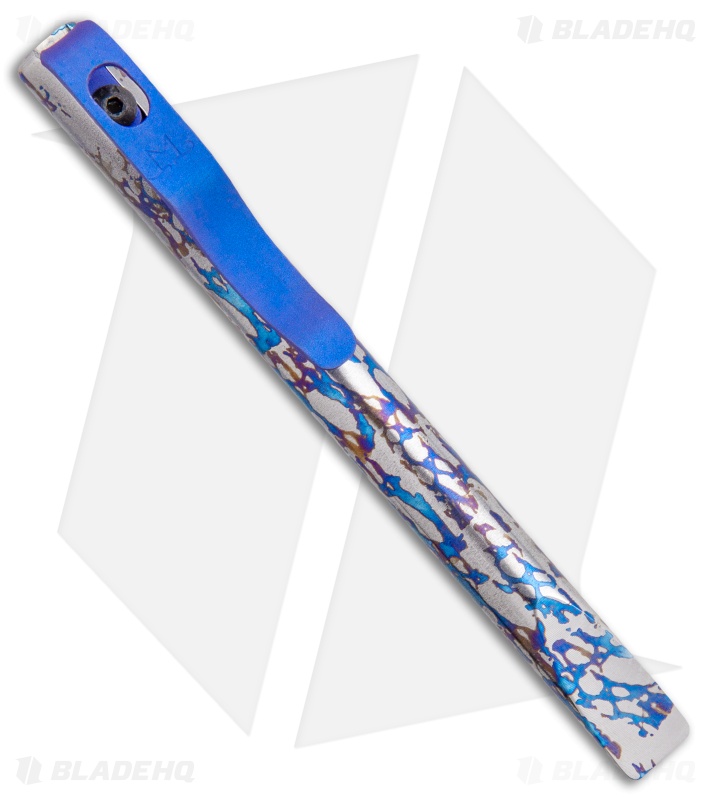 Maverick Customs 4" Round Titanium Pocket Pry Bar Tool - Quasar Ano