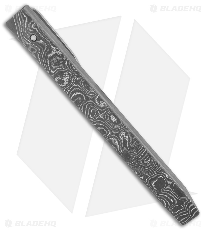 Maverick Customs 4" Damascus Slim Pocket Pry Bar Tool