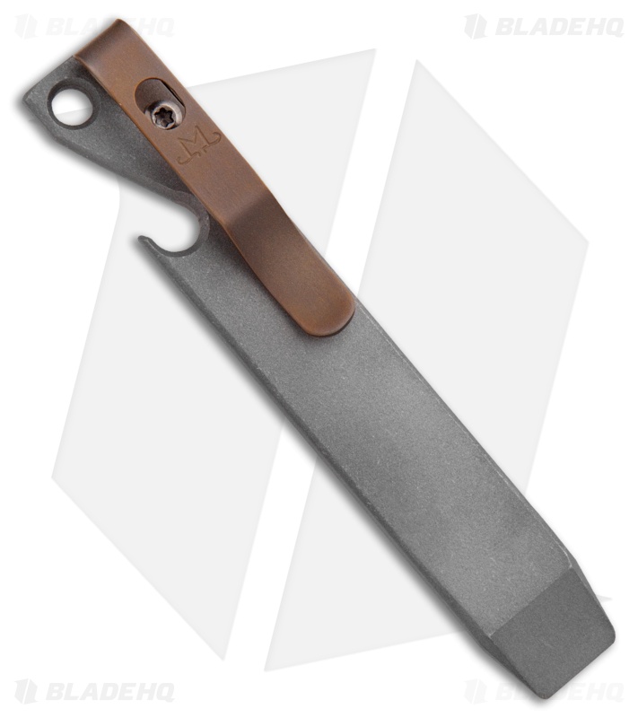 Maverick Customs 4" Titanium Pocket Pry Bar Tool - Stonewash