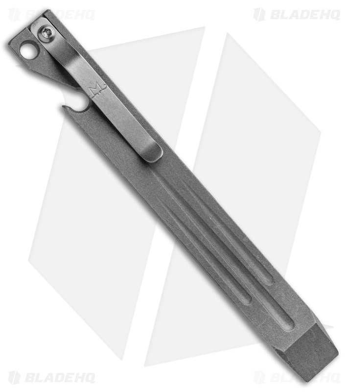 Maverick Customs 5.25" Titanium Pocket Pry Bar Tool - Aeromilled Stonewash