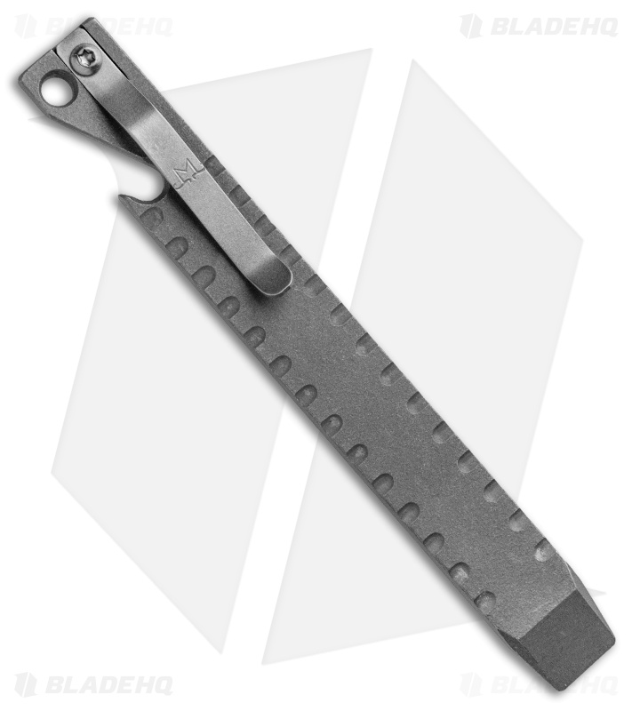 Maverick Customs 5.25" Titanium Pocket Pry Bar Tool - Edged Stonewash