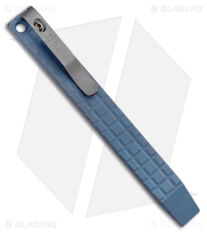 Maverick Customs 5" Titanium Pocket Pry Bar Tool - Blue Frag