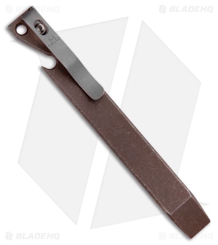 Maverick Customs 5.25" Titanium Pocket Pry Bar Tool - Stonewash Bronze