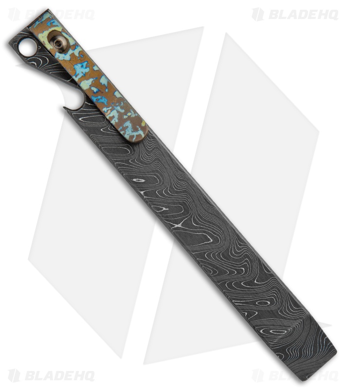 Maverick Customs 5.5" Pocket Pry Bar Tool Machined - Damascus