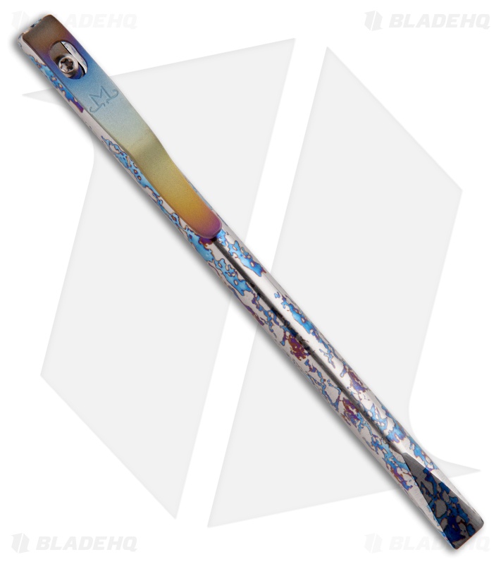 Maverick Customs 5" Pen Titanium Pocket Pry Bar Tool - Bright Nebula