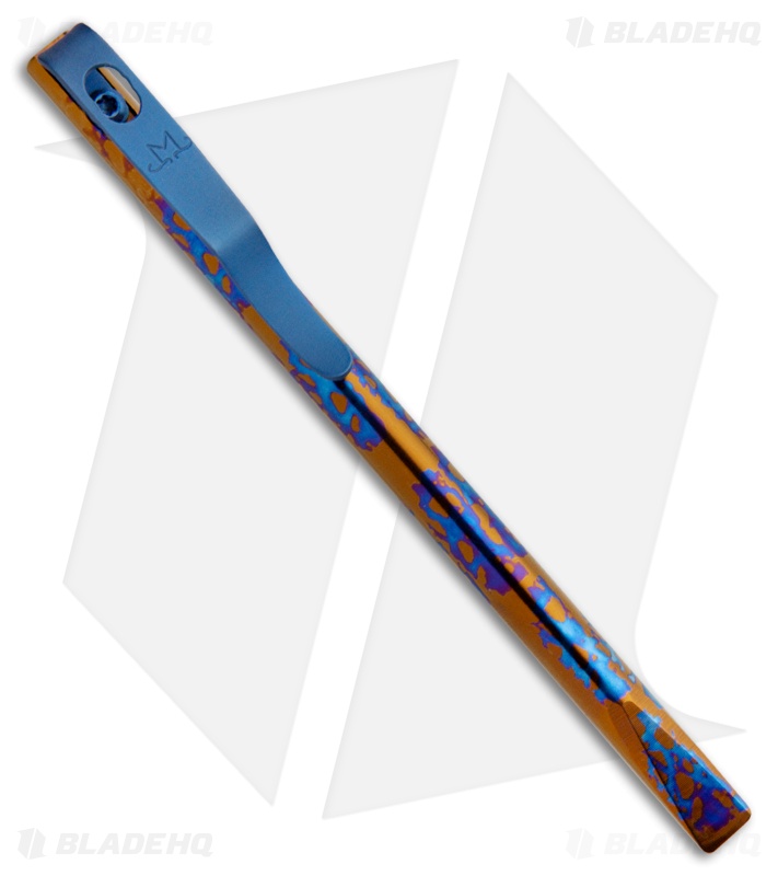 Maverick Customs 5" Pen Titanium Pocket Pry Bar Tool - Nebula